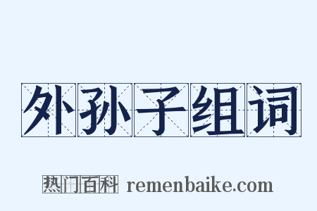 外孙子组词是什么意思的图片
